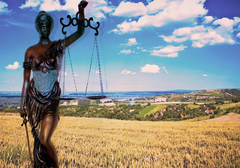 spravedlnost - socha - krajina