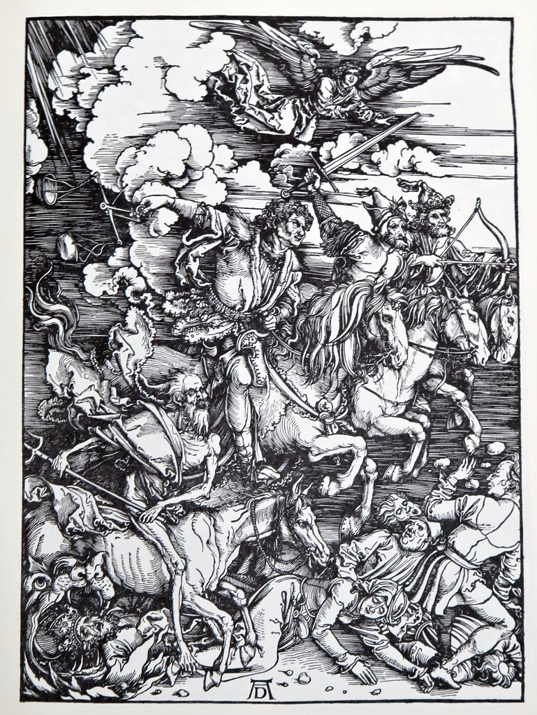 koně čtyři jezdci z Apokalypy Albrecht Dürer