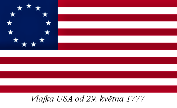 vlajka USA z roku 1777